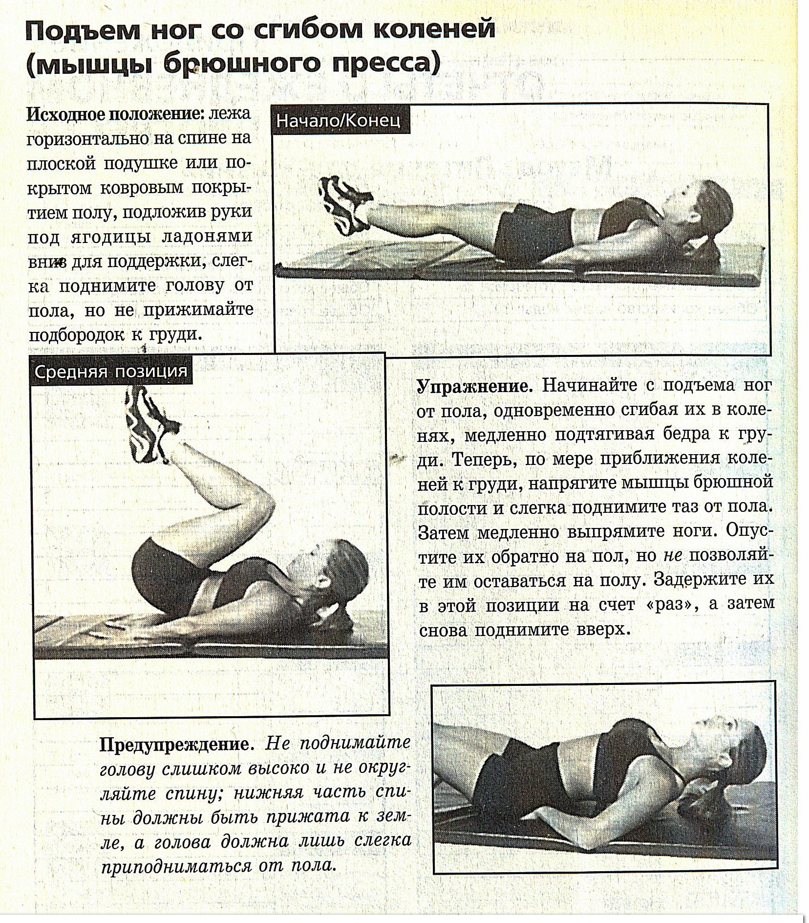 Упражнения для мышц живота и спины